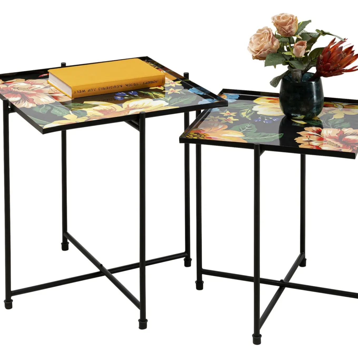 Table D Apppoint Flowers Garden Carre (2/Set)