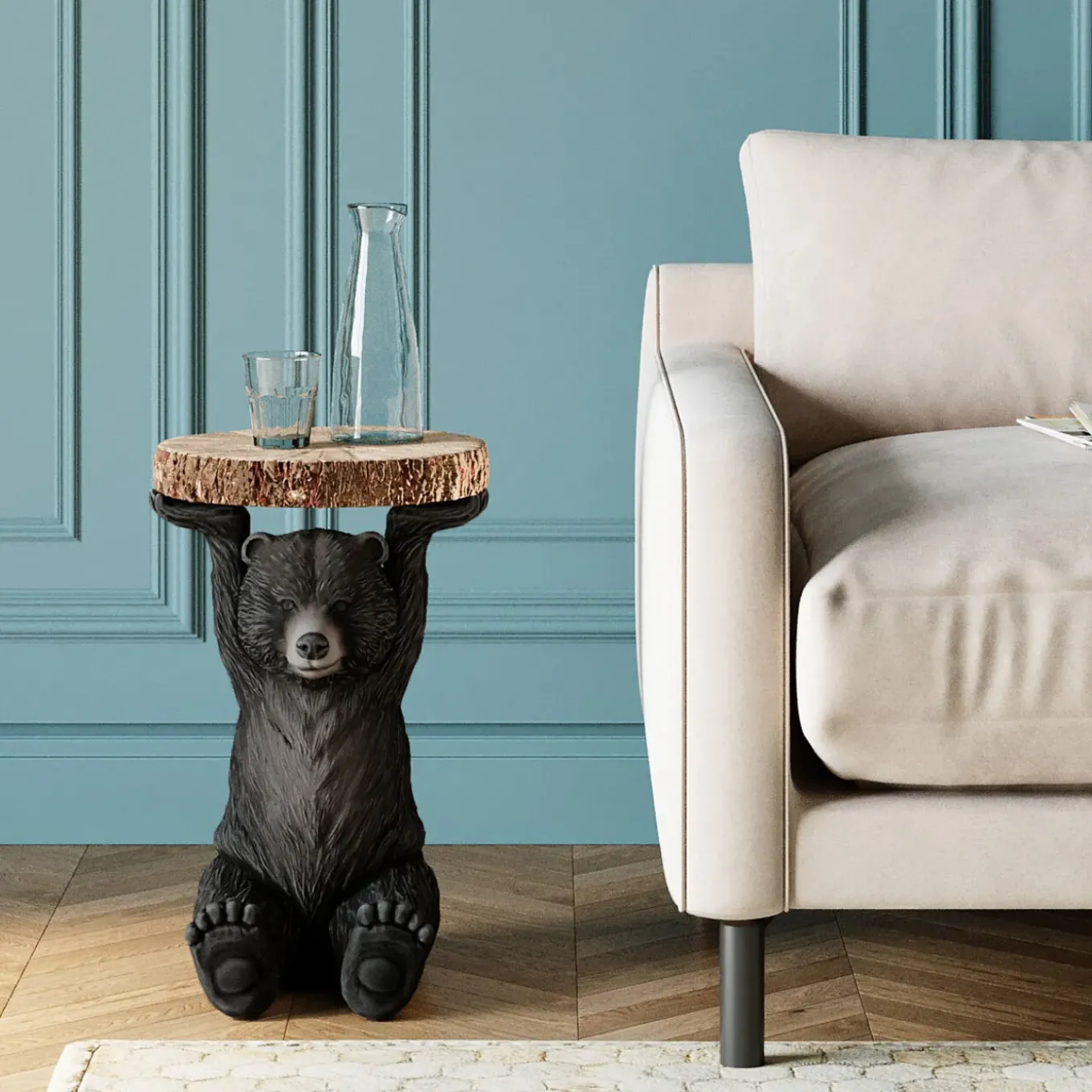 Table D´Appoint Animal Bear O33Cm