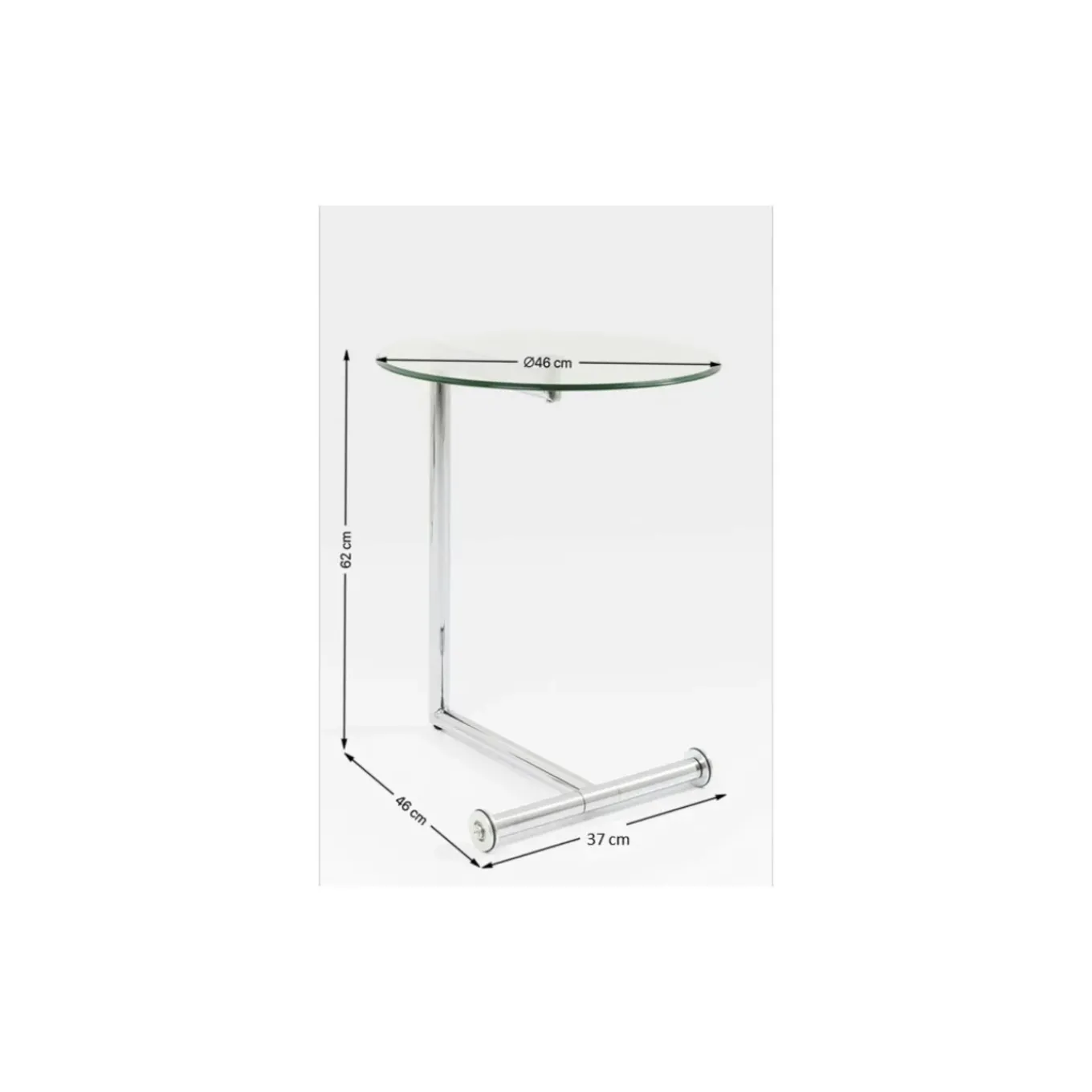 Table D´Appoint Easy Living Transparente O46Cm