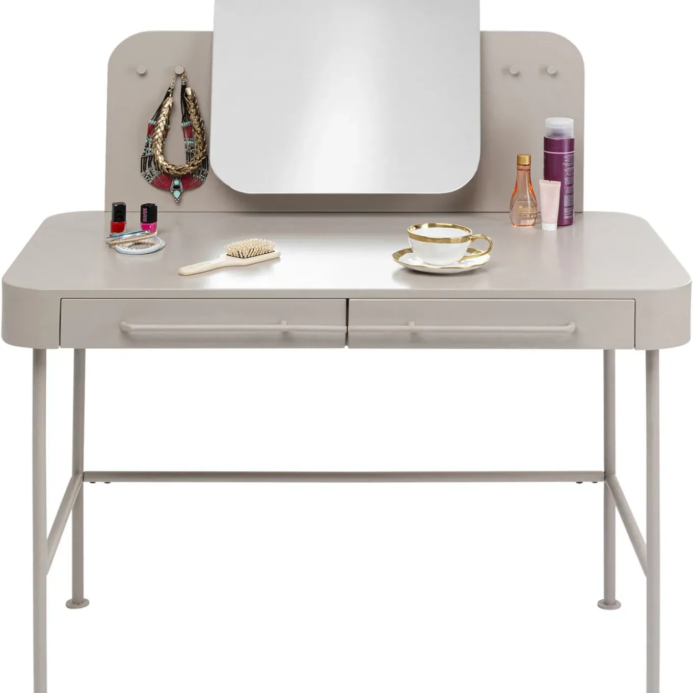 Table De Maquillage Montieri Creme 125X53Cm