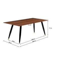 Table Duran Square 180X90Cm