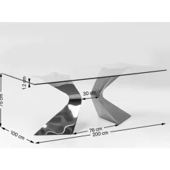 Table Gloria Gold 200X100Cm