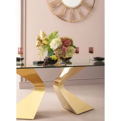 Table Gloria Gold 200X100Cm