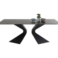 Table Gloria Noir Ceramique 200X100