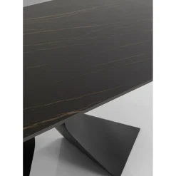 Table Gloria Noir Ceramique 200X100