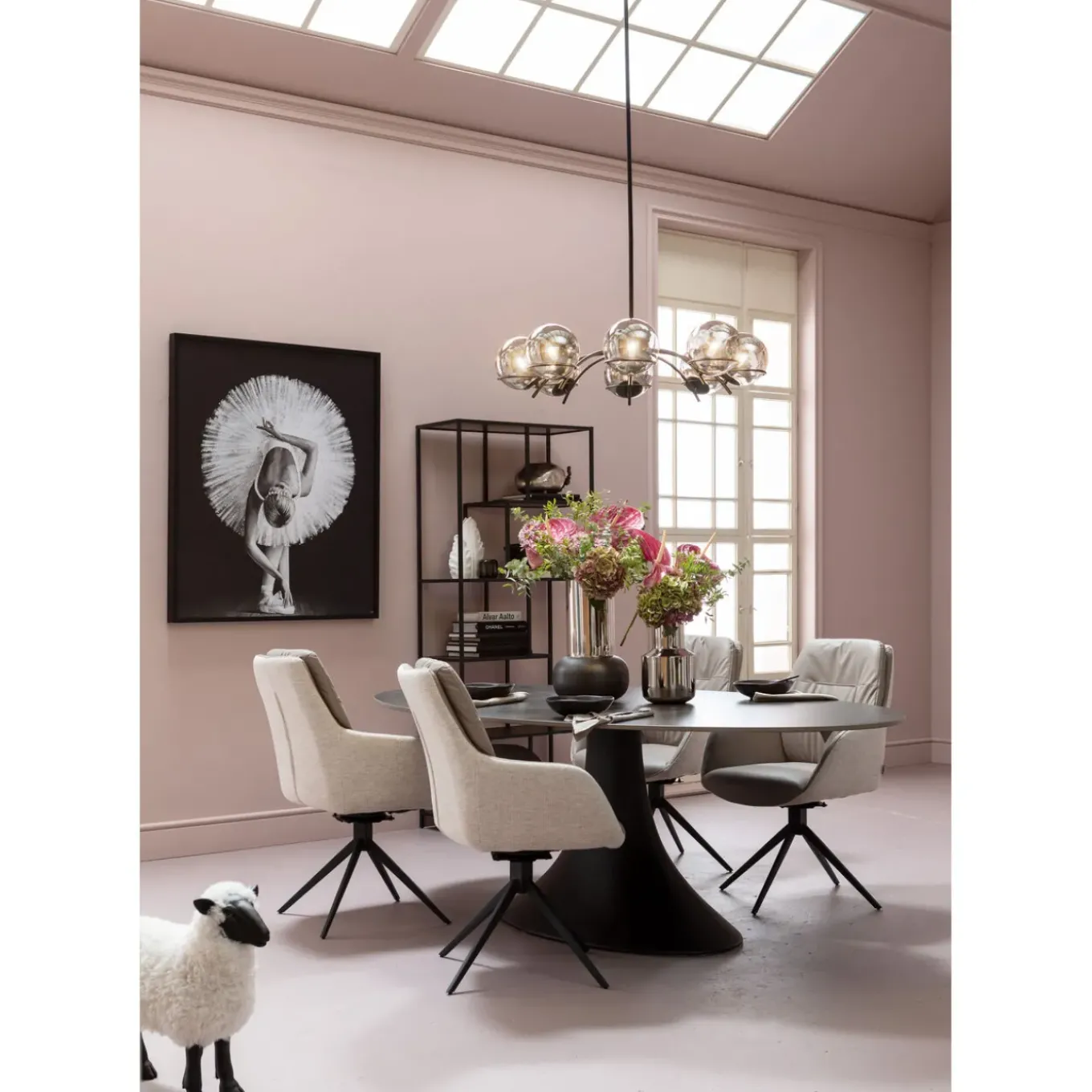 Table Grande Possibilita Noir 220X120Cm