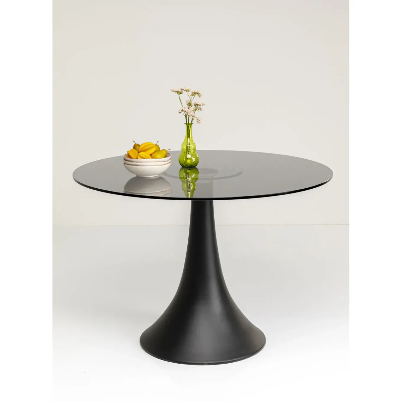 Table Grande Possibilita Verre Fume O110Cm