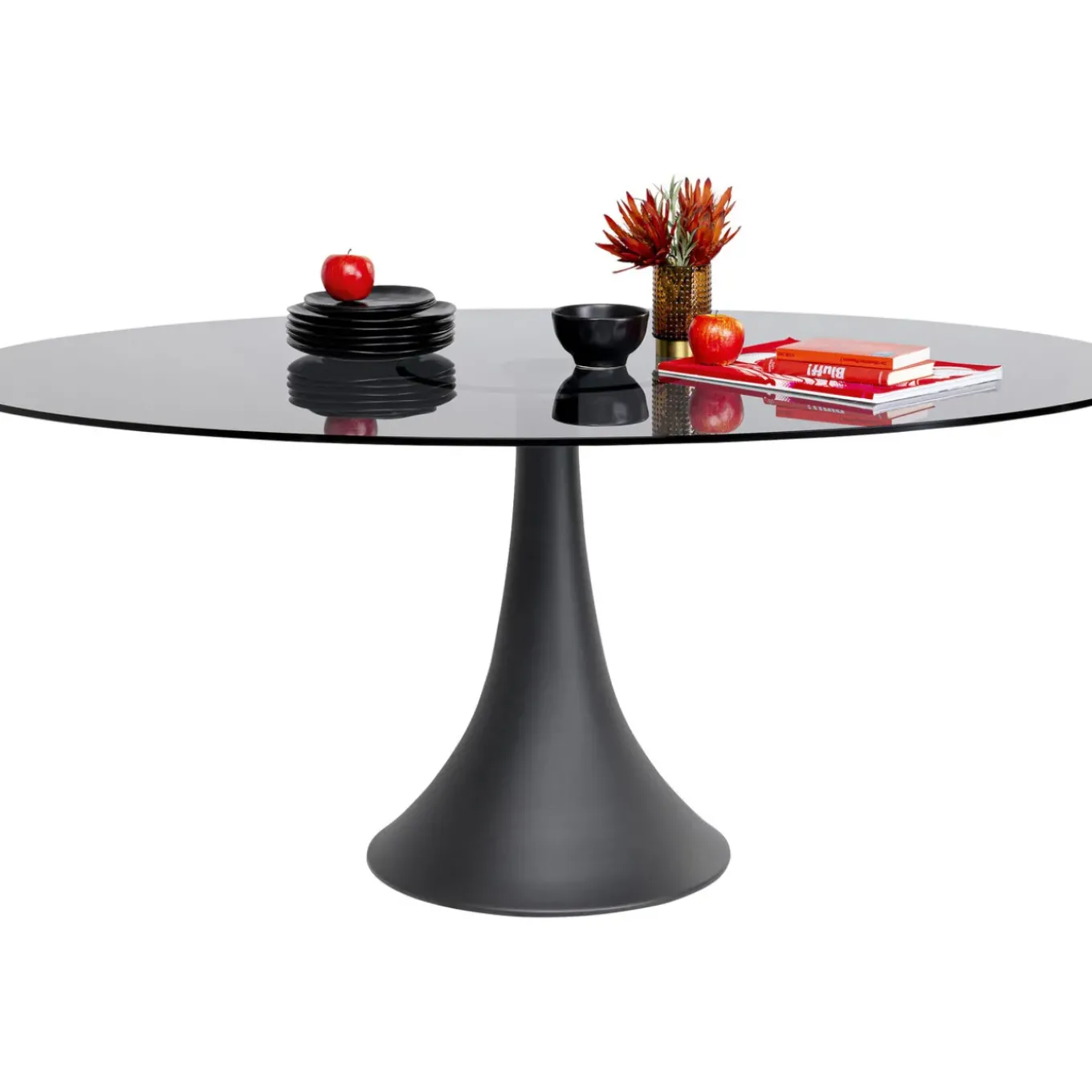 Table Grande Possibilita Verre Fume 180X120Cm