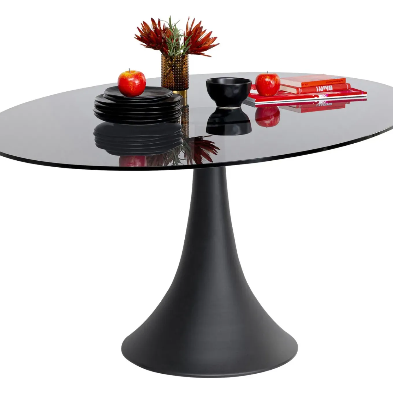 Table Grande Possibilita Verre Fume 180X120Cm