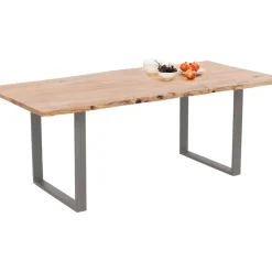 Table Harmony Acier Brut 180X90Cm