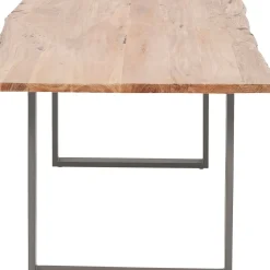 Table Harmony Acier Brut 180X90Cm