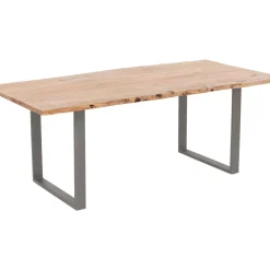 Table Harmony Acier Brut 180X90Cm