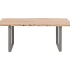 Table Harmony Acier Brut 160X80Cm