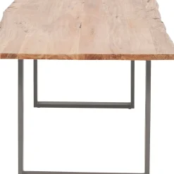 Table Harmony Acier Brut 160X80Cm