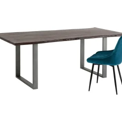 Table Harmony Fonce Acier Brut 160X80