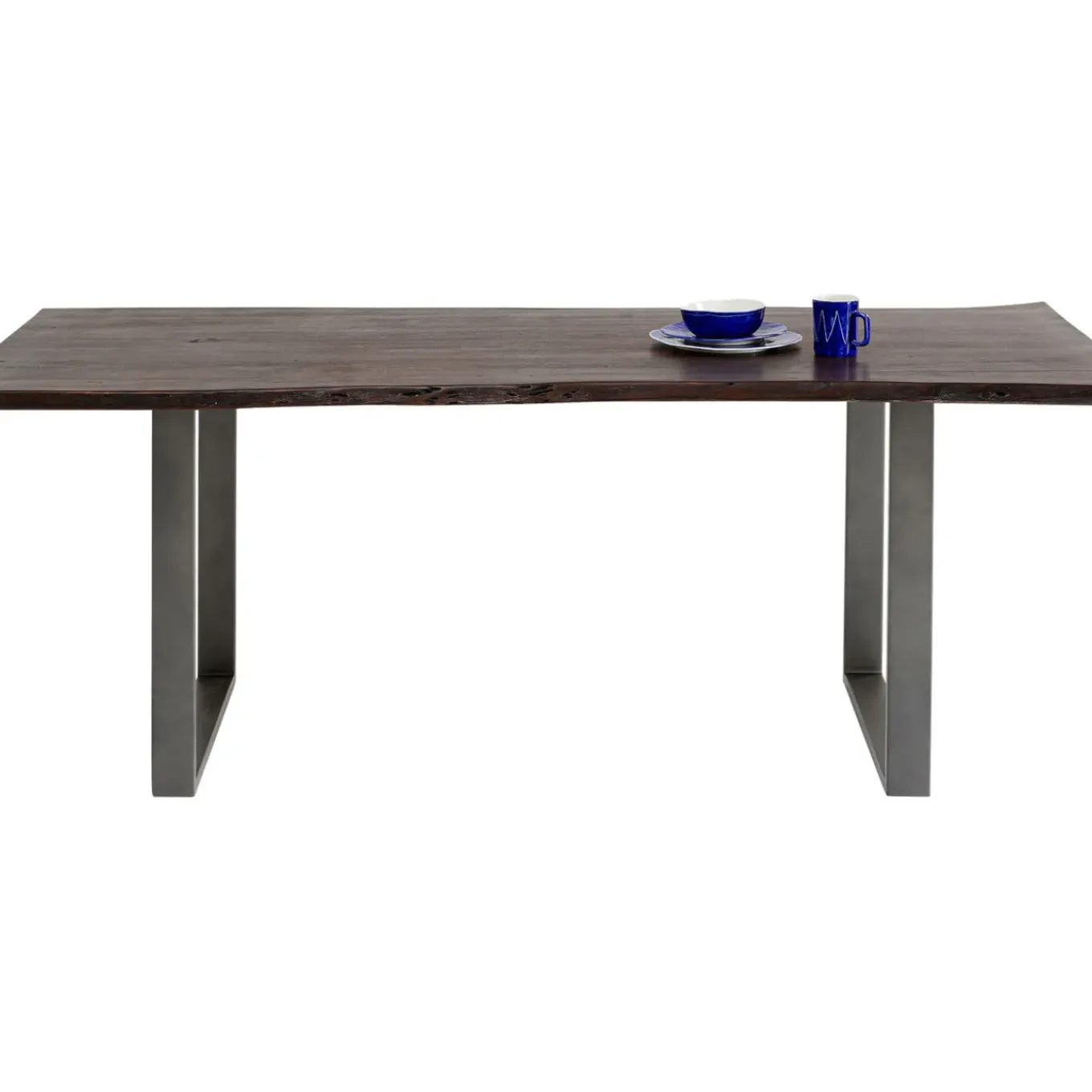 Table Harmony Fonce Acier Brut 180X90