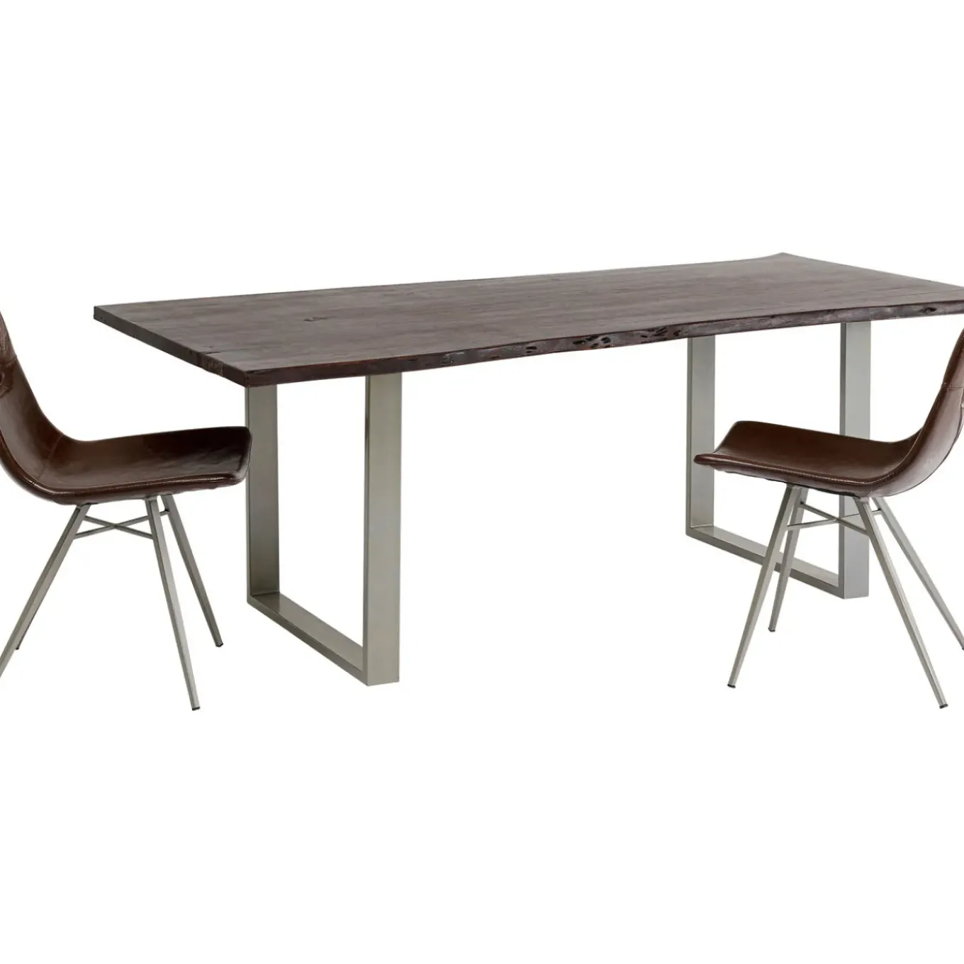 Table Harmony Fonce Argente 200X100