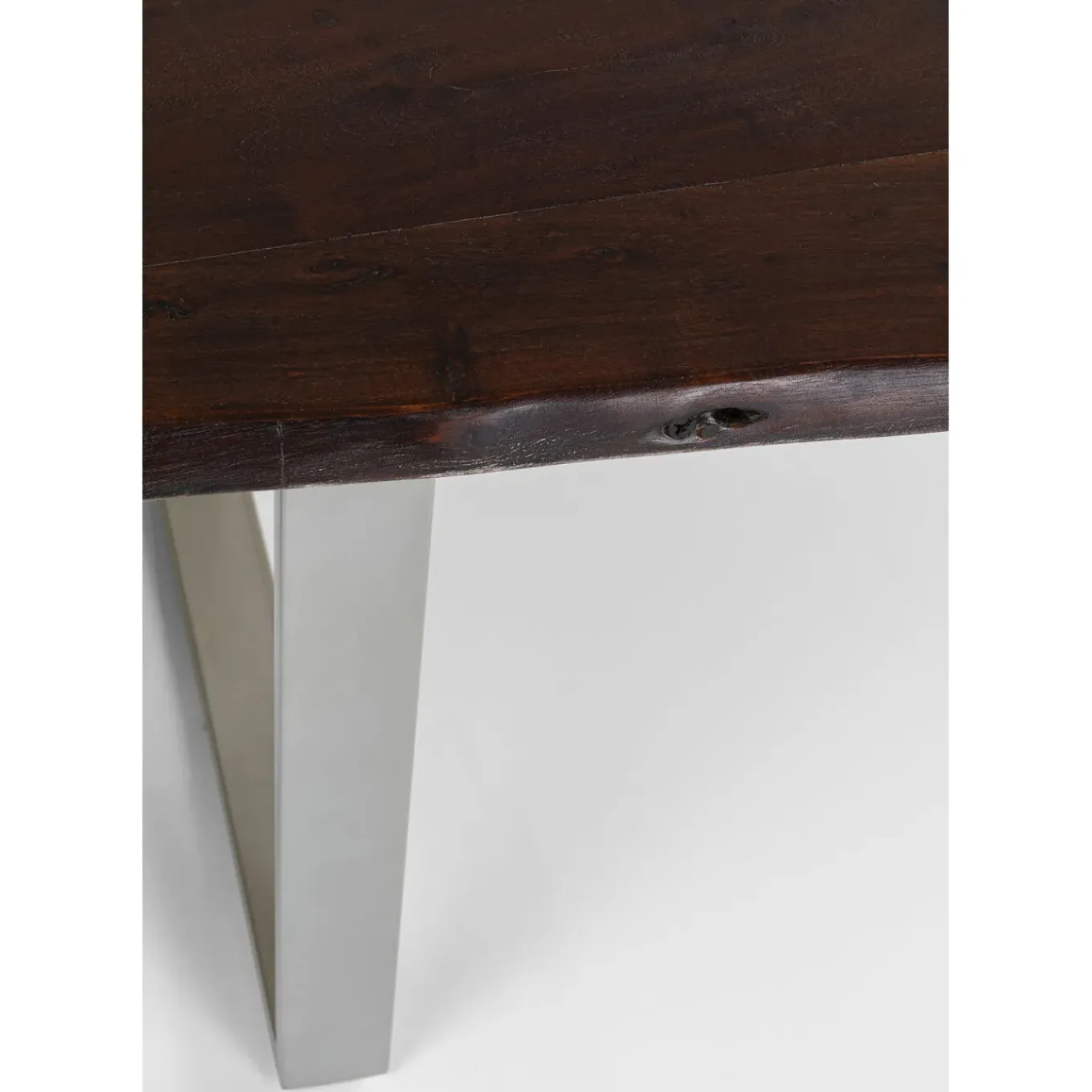 Table Harmony Fonce Argente 200X100