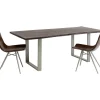 Table Harmony Fonce Argente 180X90