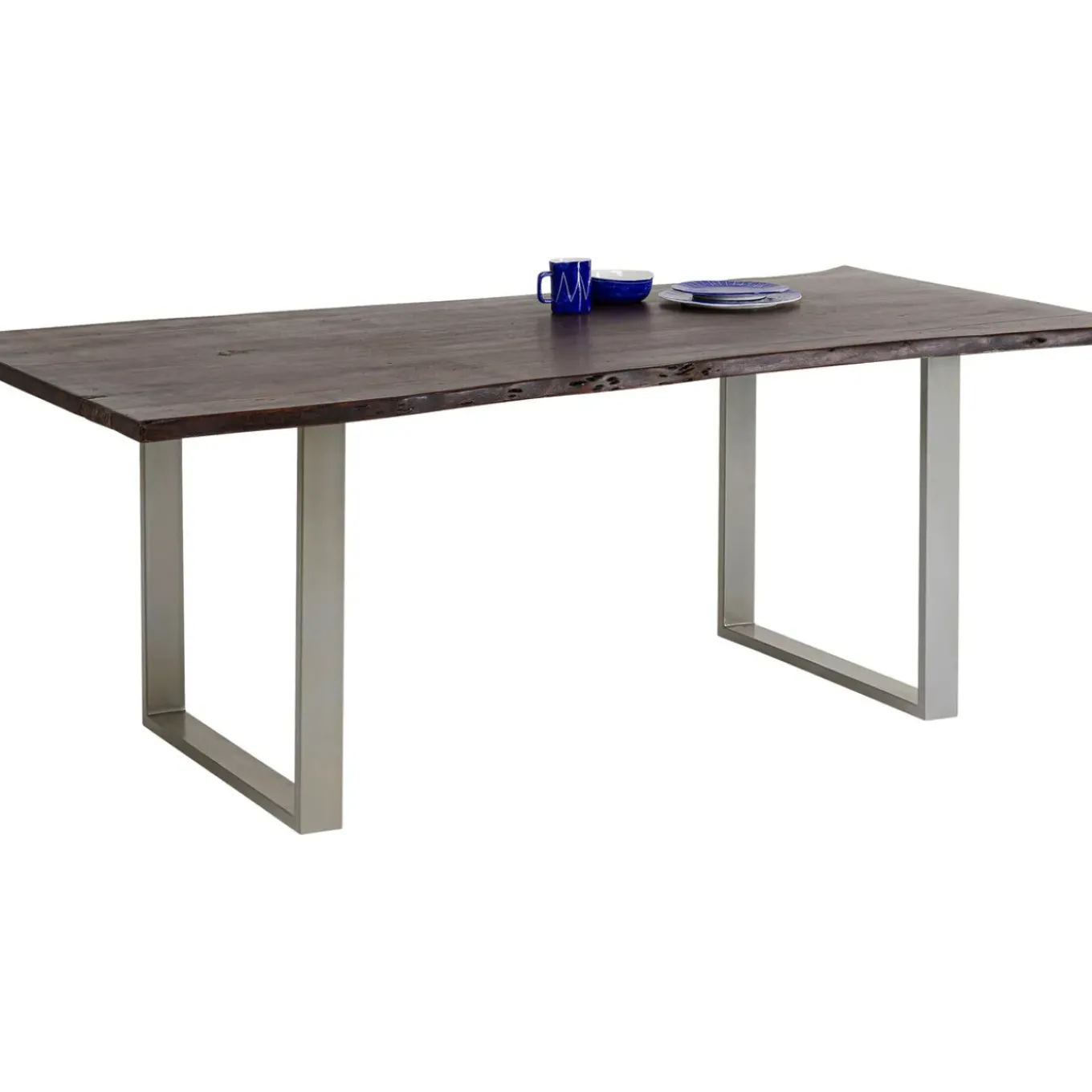 Table Harmony Fonce Argente 160X80