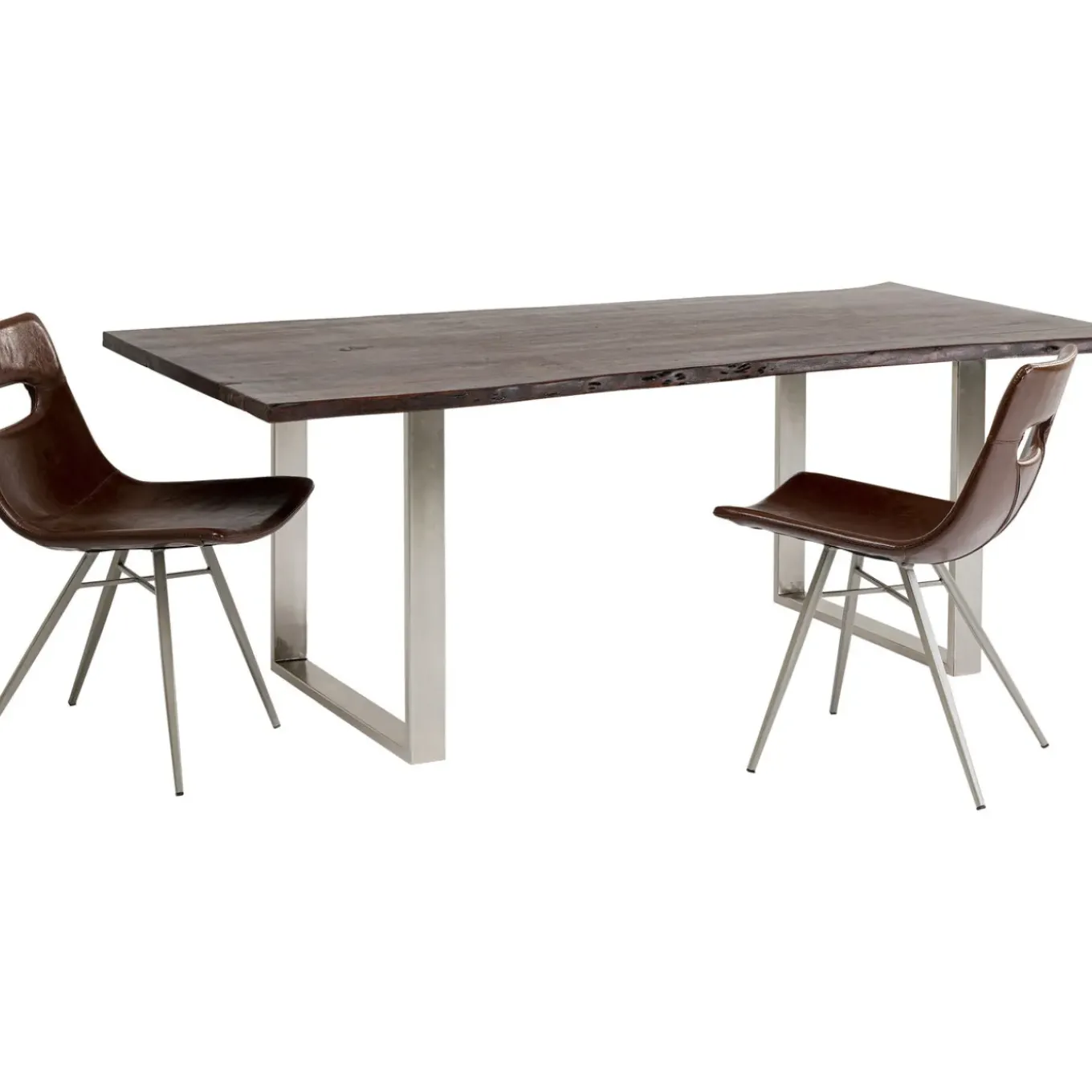 Table Harmony Fonce-Chrome 160X80Cm