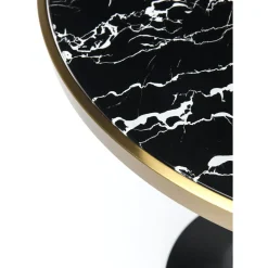 Table Haute San Remo Noir Rond 100X70Cmo
