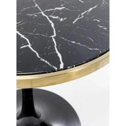 Table Haute San Remo Noir Rond 100X70Cmo