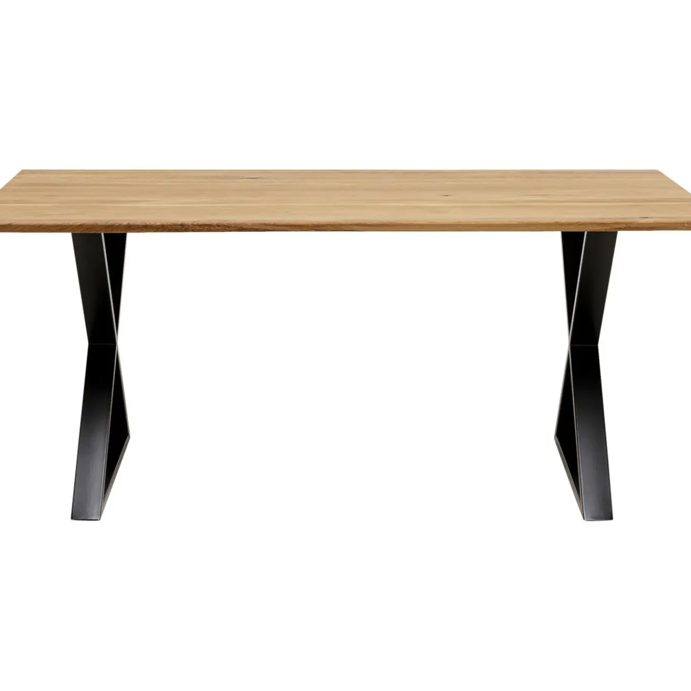 Table Jackie Chene Cross Noir 180X90Cm