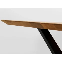 Table Jackie Chene Cross Noir 180X90Cm