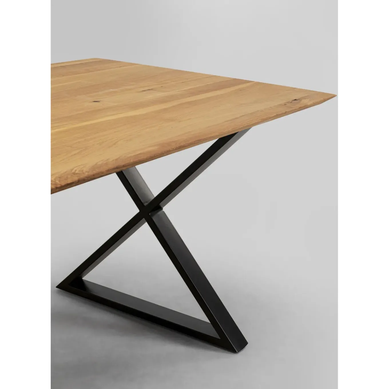 Table Jackie Chene Cross Noir 180X90Cm