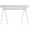 Table Polar Laiton-Verre Trempe 8Mm