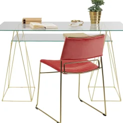 Table Polar Laiton-Verre Trempe 8Mm