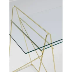 Table Polar Laiton-Verre Trempe 8Mm