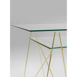 Table Polar Laiton-Verre Trempe 8Mm