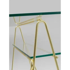 Table Polar Laiton-Verre Trempe 8Mm
