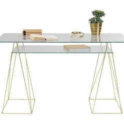 Table Polar Laiton-Verre Trempe 8Mm