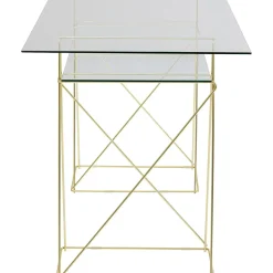 Table Polar Laiton-Verre Trempe 8Mm