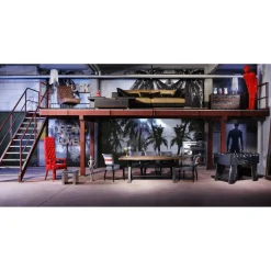 Table Railway 210X100Cm-Chaque Modele Unique