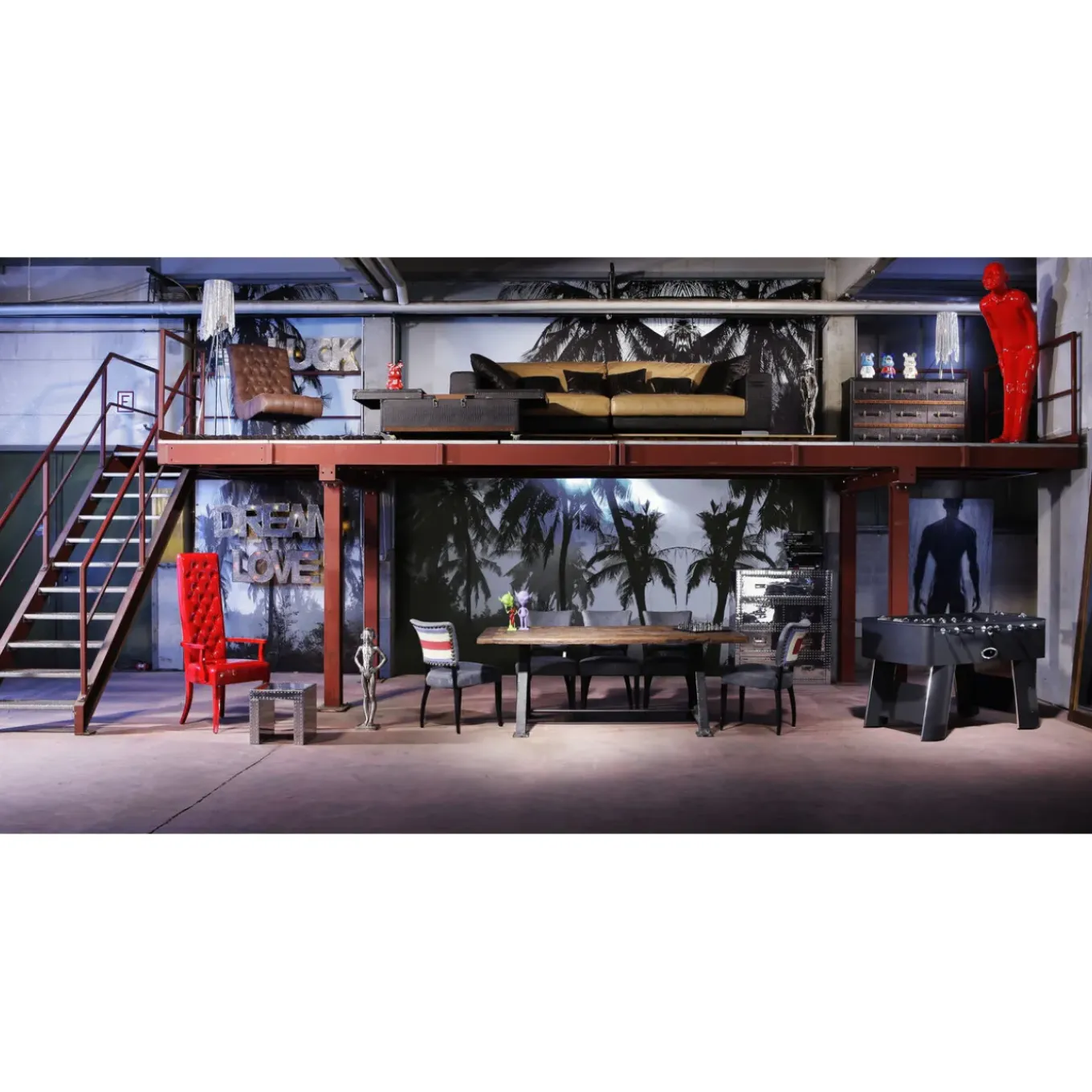 Table Railway 210X100Cm-Chaque Modele Unique