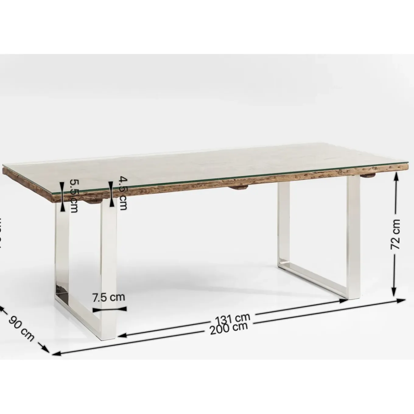 Table Rustico 200X90Cm
