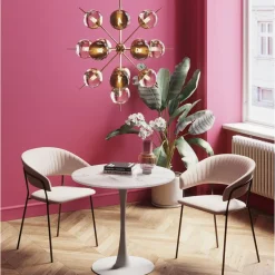 Table Schickeria Marbre Blanc O80Cm