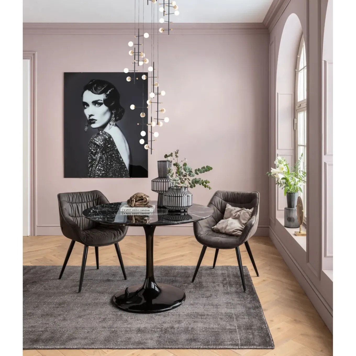 Table Solo Marble Noir O110