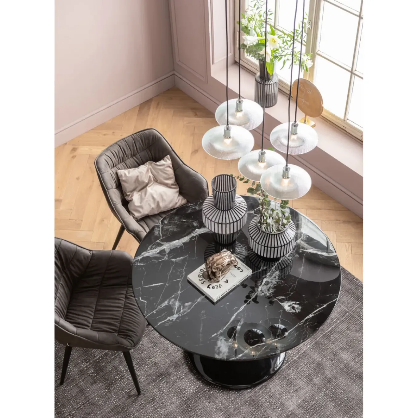 Table Solo Marble Noir O110