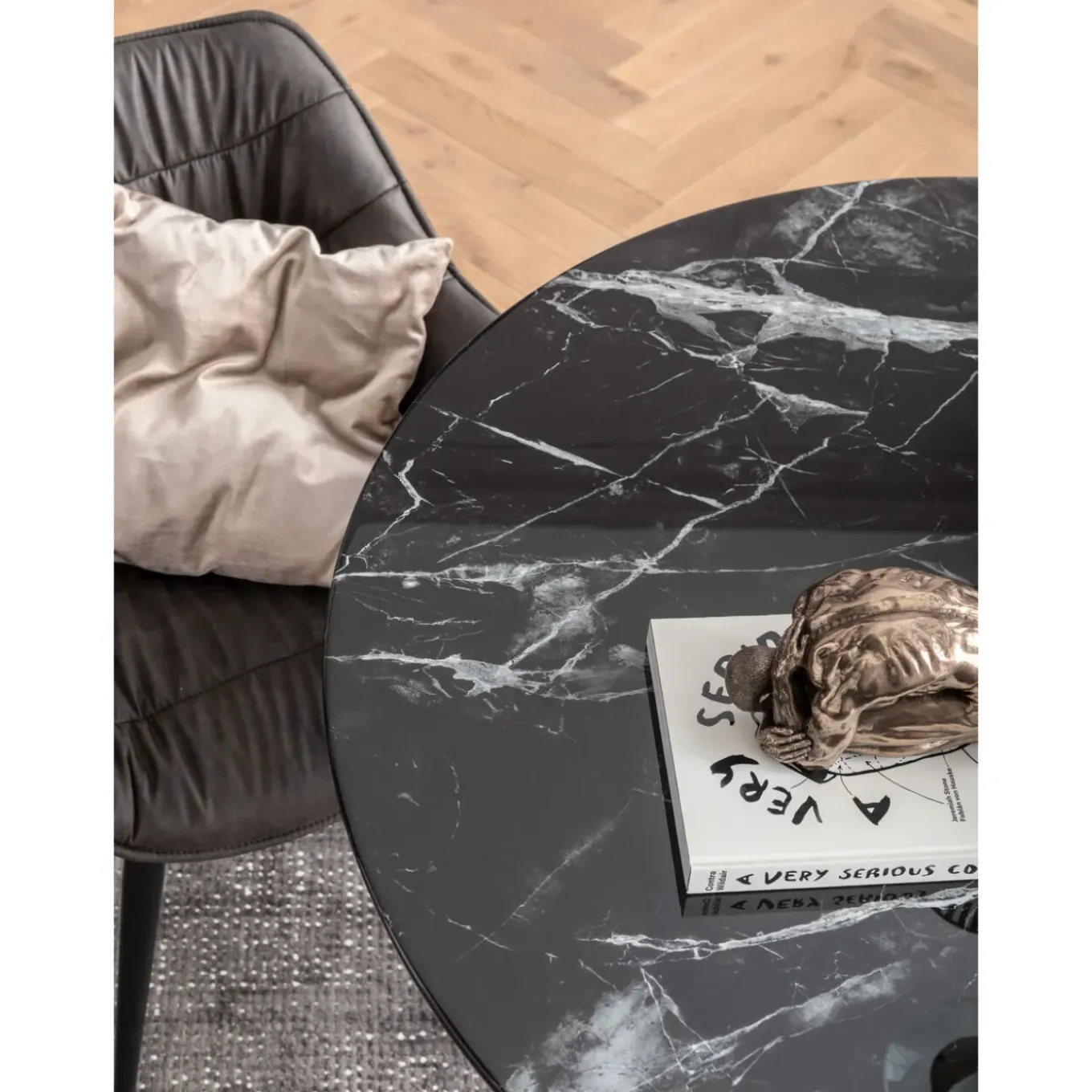Table Solo Marble Noir O110