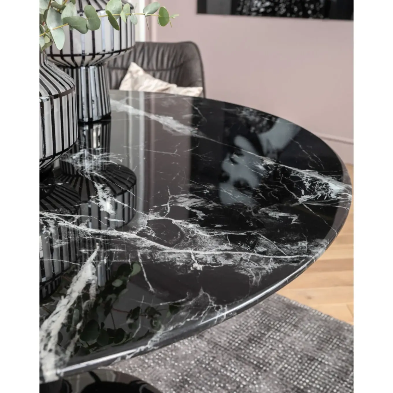 Table Solo Marble Noir O110