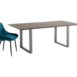 Table Symphony Fonce Acier Brut 160X80