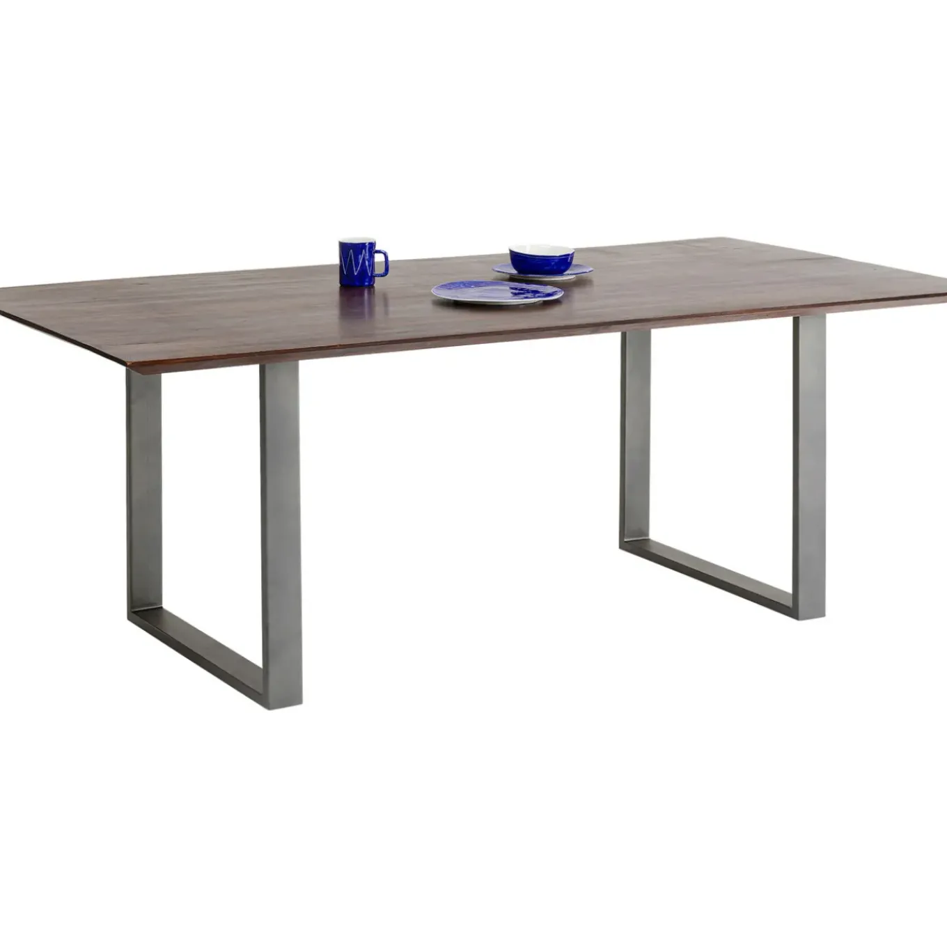 Table Symphony Fonce Acier Brut 160X80