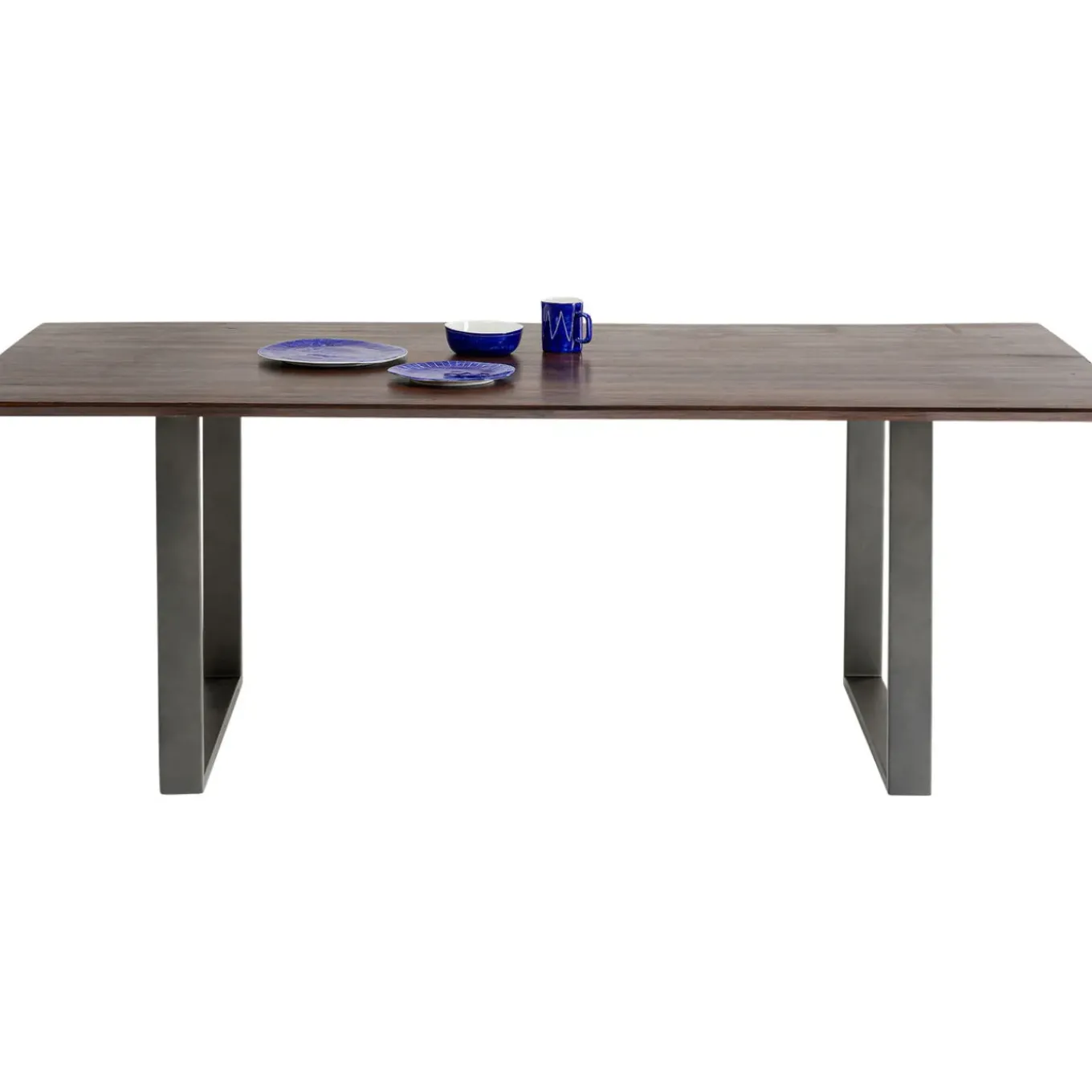Table Symphony Fonce Acier Brut 180X90