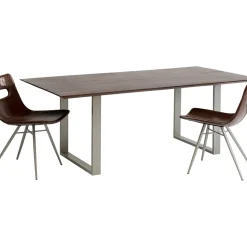 Table Symphony Fonce Argente 200X100