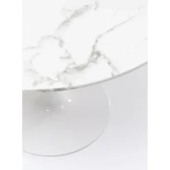 Table Veneto Marbre Blanc O110Cm